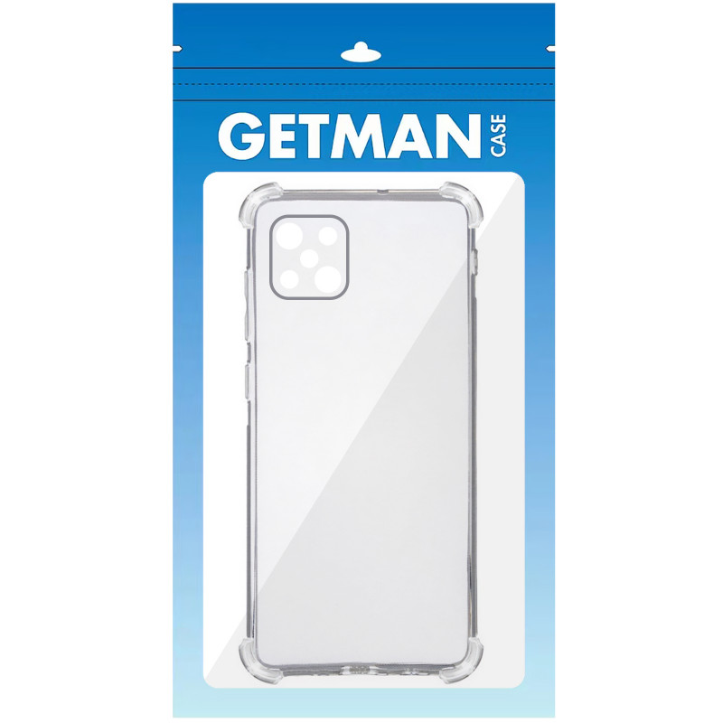 Фото TPU чехол GETMAN Ease logo усиленные углы Full Camera для Oppo A92s (Бесцветный (прозрачный)) в магазине vchehle.ua