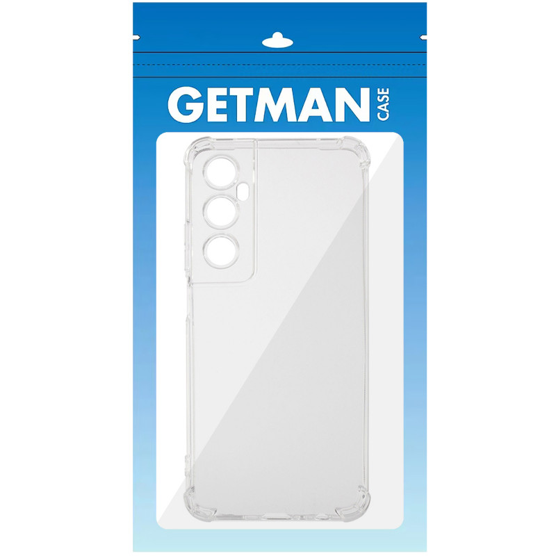 Фото TPU чехол GETMAN Ease logo усиленные углы Full Camera для Realme C65 4G (Бесцветный (прозрачный)) в магазине vchehle.ua
