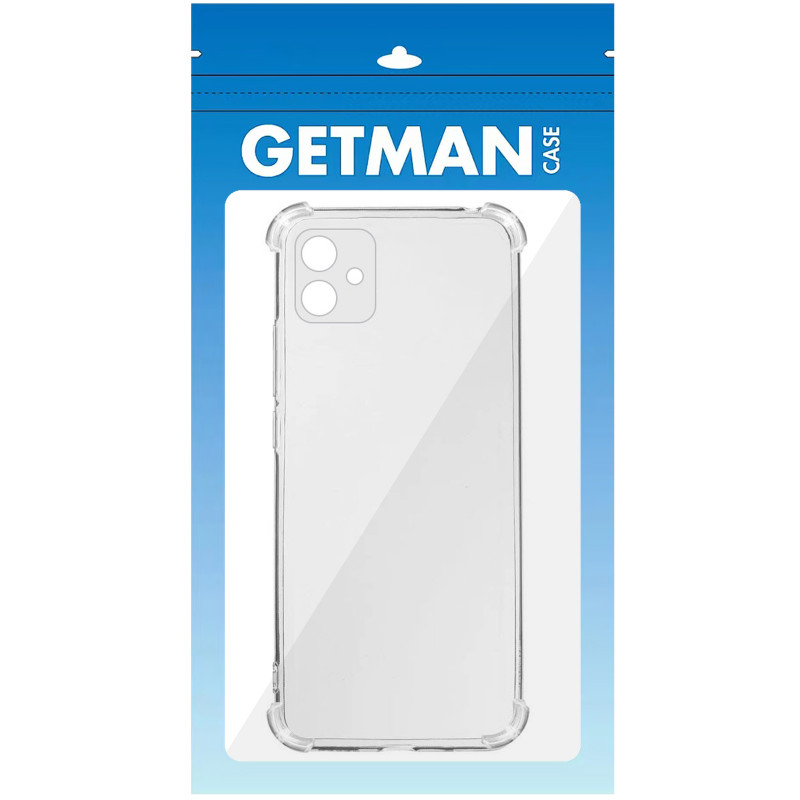 Фото TPU чехол GETMAN Ease logo усиленные углы Full Camera для Samsung Galaxy A06 (Бесцветный (прозрачный)) на vchehle.ua