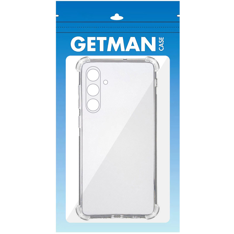 Фото TPU чехол GETMAN Ease logo усиленные углы Full Camera для Samsung Galaxy S25+ (Бесцветный (прозрачный)) в магазине vchehle.ua