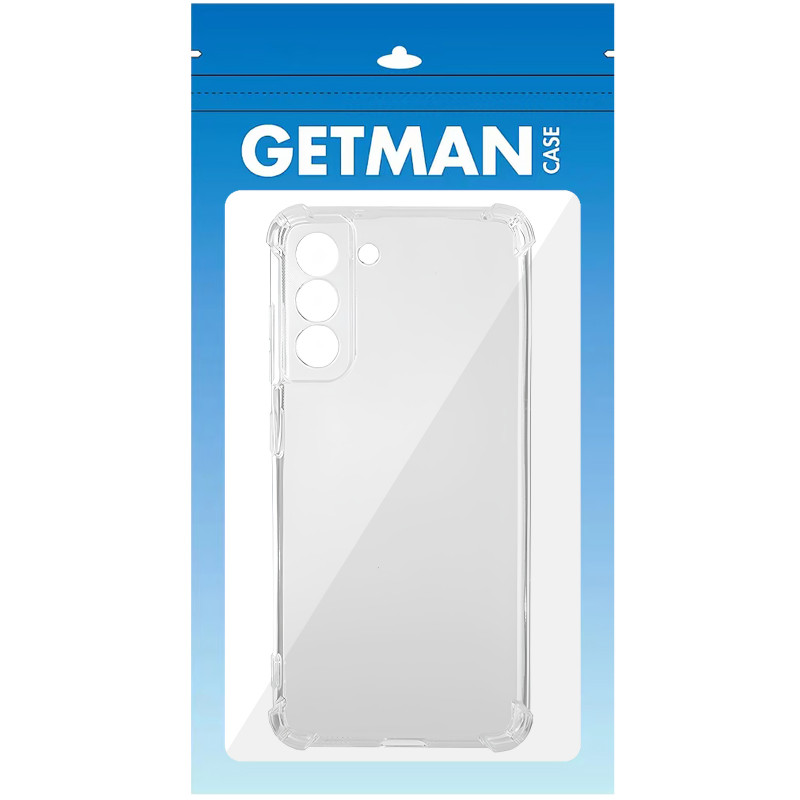 Купити TPU чохол GETMAN Ease logo посилені кути Full Camera на Samsung Galaxy S22+ (Безбарвний (прозорий)) на vchehle.ua