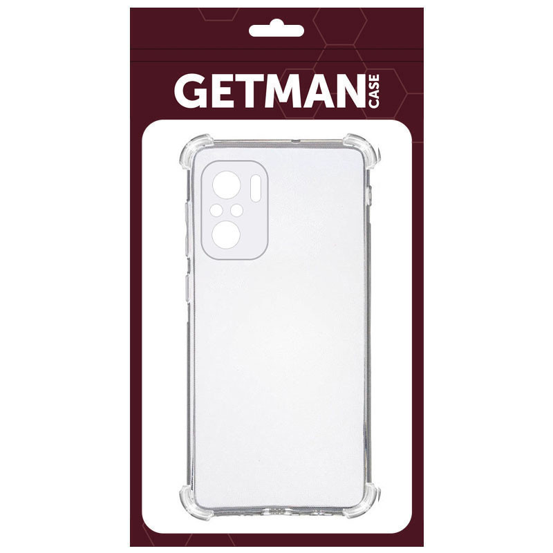 Фото TPU чохол GETMAN Ease logo посилені кути Full Camera на Xiaomi Redmi Note 10 / Note 10s (Прозорий (прозорий)) на vchehle.ua