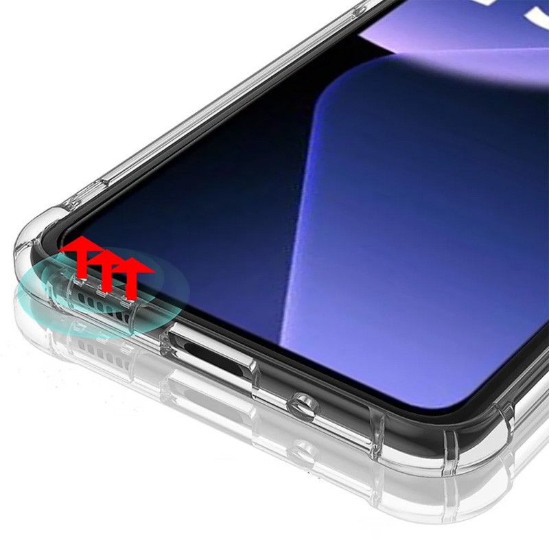 TPU чехол GETMAN Ease logo усиленные углы Full Camera для Xiaomi 13T / 13T Pro (Бесцветный (прозрачный)) в магазине vchehle.ua