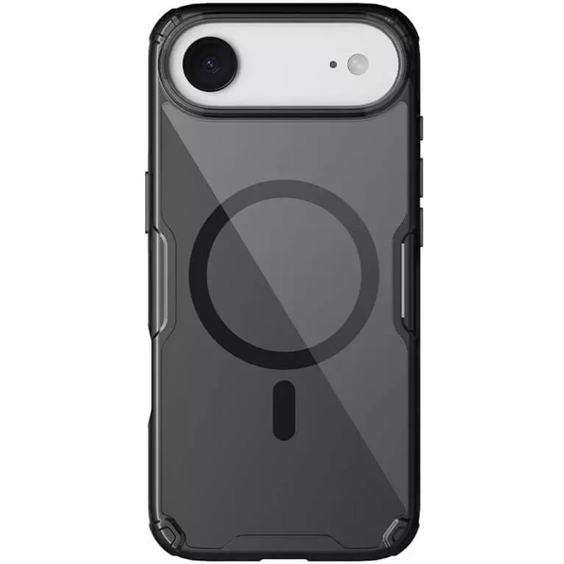 Фото TPU чехол Nillkin Nature Pro Magnetic для Apple iPhone 17 Air (6.5") (Черный (прозрачный)) на vchehle.ua