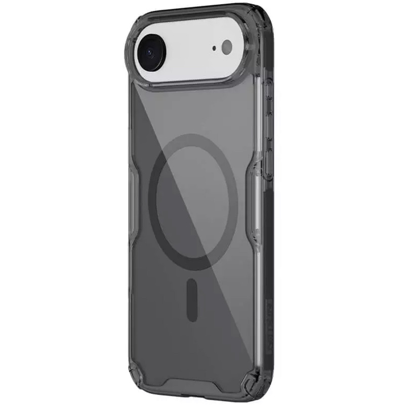 Фото TPU чехол Nillkin Nature Pro Magnetic для Apple iPhone 17 Air (6.5") (Черный (прозрачный)) в магазине vchehle.ua
