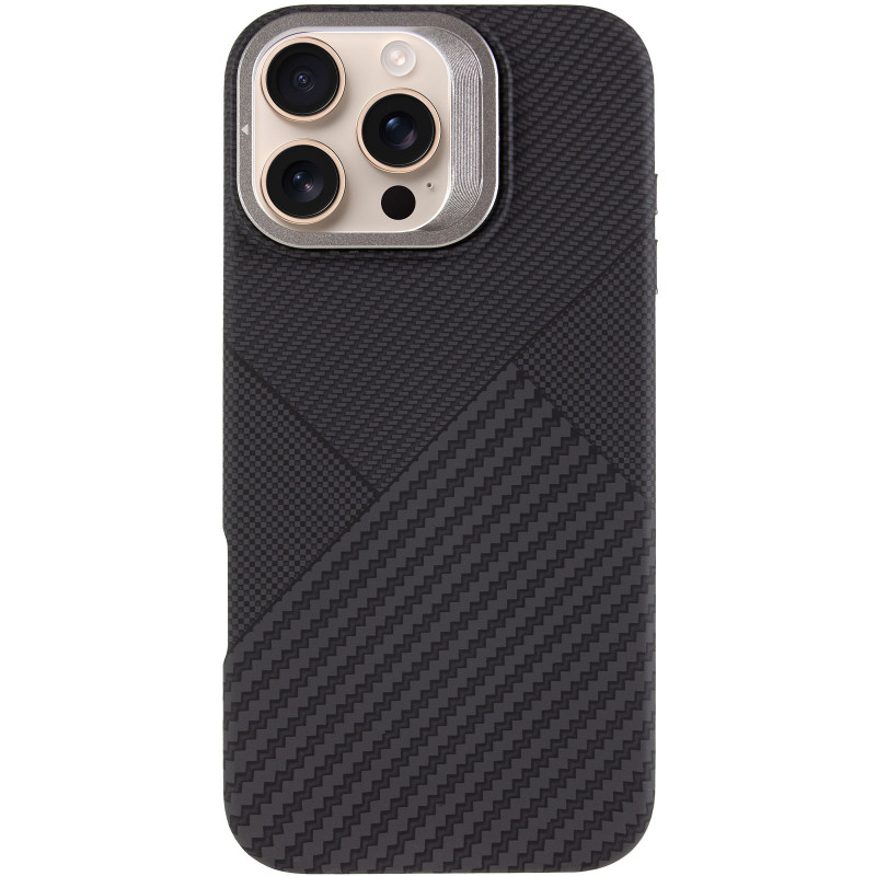 Фото TPU чехол Pixel Craft with Magnetic Safe для Apple iPhone 16 Pro (6.3") (Graphite Flow) на vchehle.ua