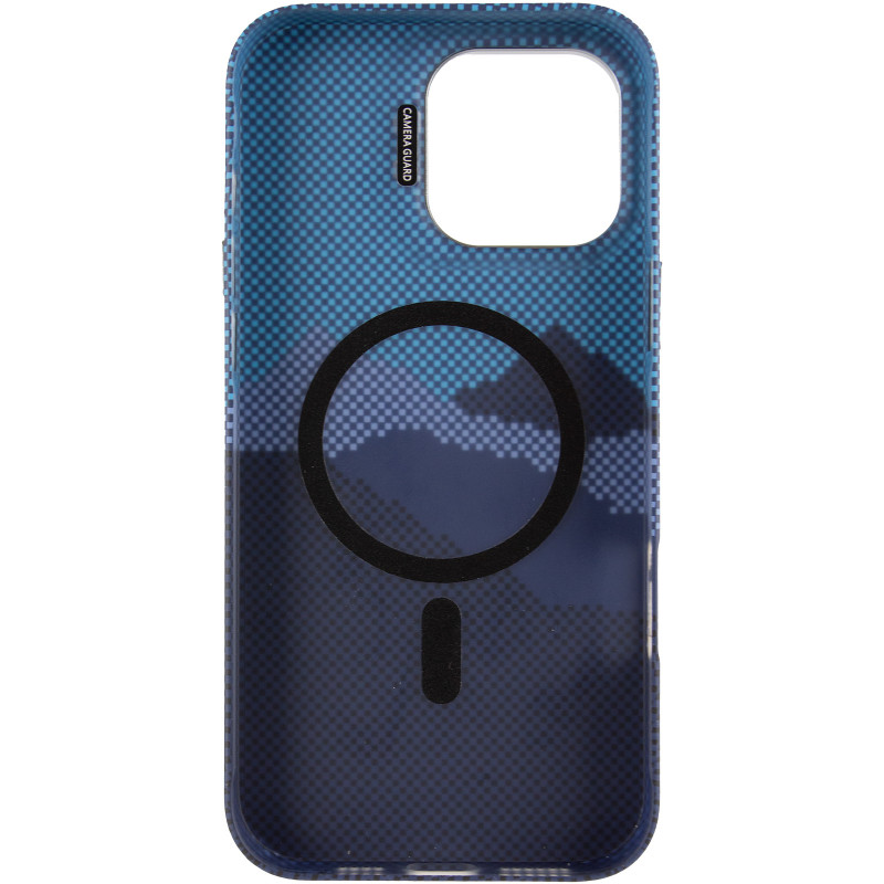 Фото TPU чехол Pixel Craft with Magnetic Safe для Apple iPhone 16 Pro (6.3") (Mountain Blue) в магазине vchehle.ua
