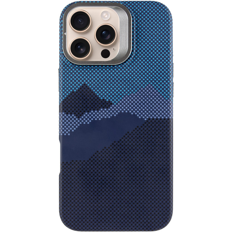 Фото TPU чохол Pixel Craft with Magnetic Safe на Apple iPhone 16 Pro Max (6.9") (Mountain Blue) на vchehle.ua