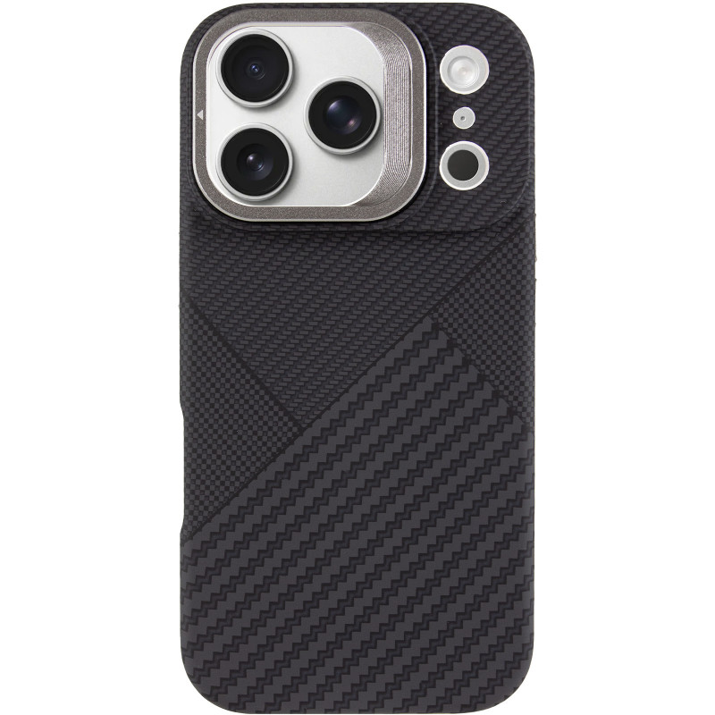 Фото TPU чехол Pixel Craft with Magnetic Safe для Apple iPhone 17 Pro (6.3") (Graphite Flow) на vchehle.ua