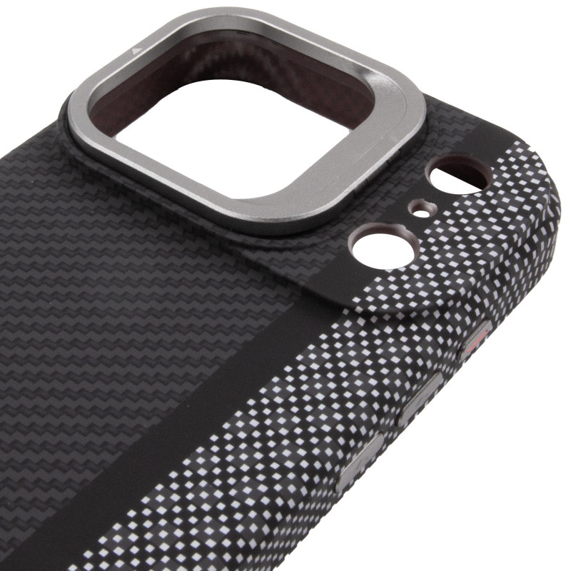 TPU чехол Pixel Craft with Magnetic Safe для Apple iPhone 17 Pro Max (6.9") (Carbon Line) в магазине vchehle.ua