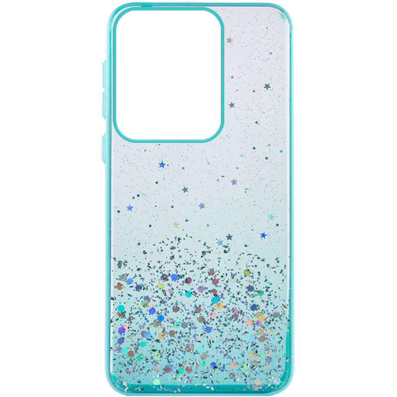 Фото TPU чохол Spangle star на Xiaomi Redmi Note 13 Pro 4G / Poco M6 Pro 4G (Бірюзовий) на vchehle.ua