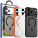 TPU+PC чехол Blueo Skin Friendly Frosted with Magnetic Safe для Apple iPhone 17 Pro Max (6.9")