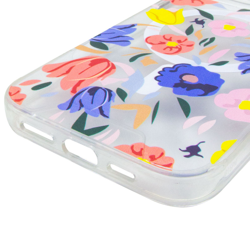 Купити TPU+PC чохол Clear Garden with Magnetic Safe на Apple iPhone 16 Pro (6.3") (Tropical Art) на vchehle.ua