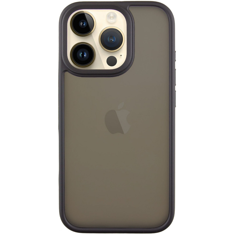 TPU+PC чохол Metal Buttons на Apple iPhone 16 Pro Max (6.9") (Чорний / Black)