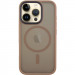 TPU+PC чехол Metal Buttons with Magnetic Safe для Apple iPhone 16 Pro (6.3") (Золотой / Gold)