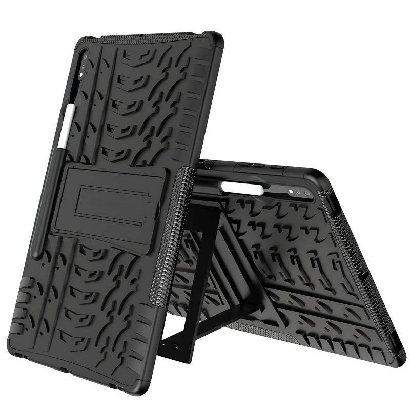 Фото TPU+PC чехол Protector Stand для Samsung Galaxy Tab S9 / S9 FE / S10 FE (Pen slot) (Black) на vchehle.ua