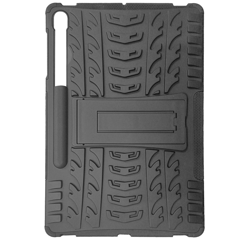 TPU+PC чехол Protector Stand для Samsung Galaxy Tab S9 / S9 FE / S10 FE (Pen slot) (Black) в магазине vchehle.ua