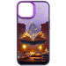 TPU+PC чохол TakiTaki Fantasy magic glow на Apple iPhone 12 Pro / 12 (6.1") (Libraby - Purple)