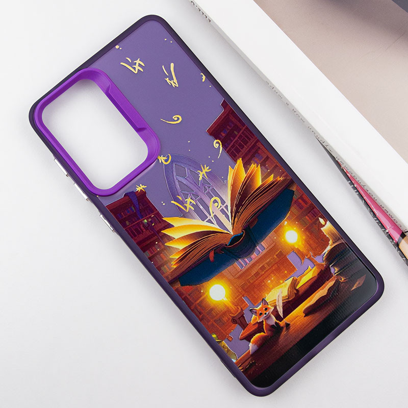 Фото TPU+PC чохол TakiTaki Fantasy magic glow на Apple iPhone 12 Pro / 12 (6.1") (Libraby - Purple) на vchehle.ua