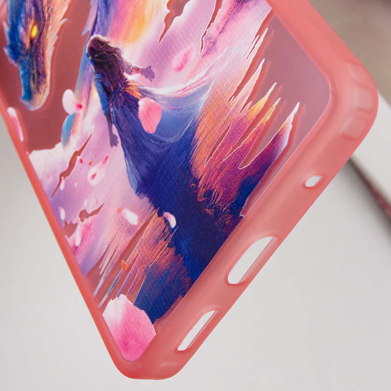TPU+PC чохол TakiTaki Fantasy magic glow на Apple iPhone 12 Pro / 12 (6.1") (Pink Dragon - Pink) в магазині vchehle.ua