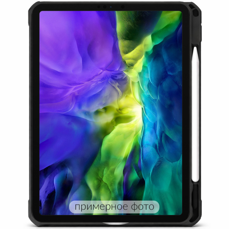 Фото TPU+PC чехол Xundd 360 Rotate Stand (pen slot) для Apple iPad 10.9" (2022-24) / 11" (A16) 2025 (Черный) на vchehle.ua