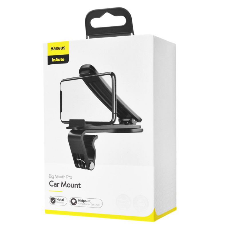 Заказать Уценка Автодержатель Baseus Big Mount Pro Car Mount (Applicable to center console) (SUDZ-A01) (Вскрытая упаковка / Black) на vchehle.ua
