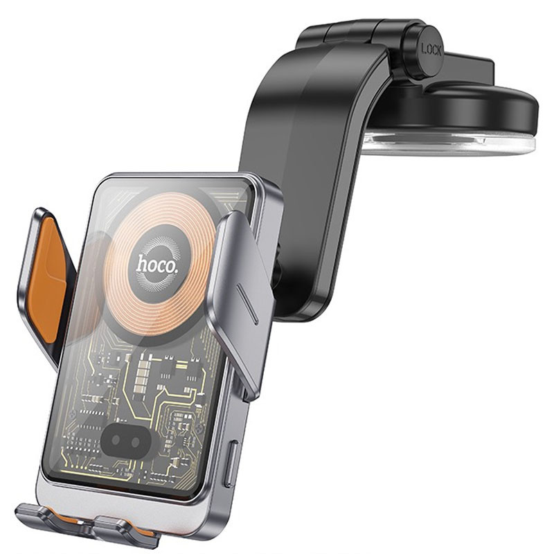 Уцінка Автотримач з БЗП Hoco HW8 Transparent Discovery Edition (center console)