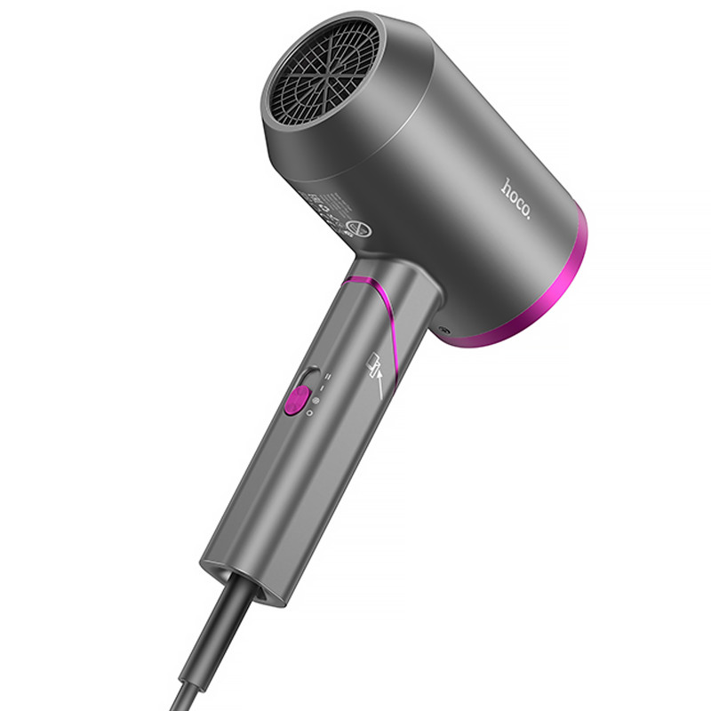 Купити Уцінка Фен для волосся Hoco HP13 Plus Hot and cold air (1600W) (Розкрита упаковка / Rose Red) на vchehle.ua