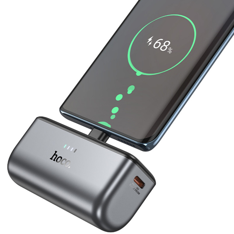 Фото Уценка Портативное ЗУ Power Bank Hoco Q31 Ingenious PD20W Type-C 5000 mAh (Вскрытая упаковка / Black) в магазине vchehle.ua
