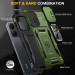 Купити Удароміцний чохол Camshield Army Ring на Xiaomi Redmi Note 13 Pro 4G / 14s / Poco M6 Pro 4G (Оливковий / Army Green) на vchehle.ua