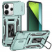 Удароміцний чохол Camshield Army Ring на Xiaomi Redmi Note 14 4G (Int. version) / 14 5G (Зелений / Light Green)