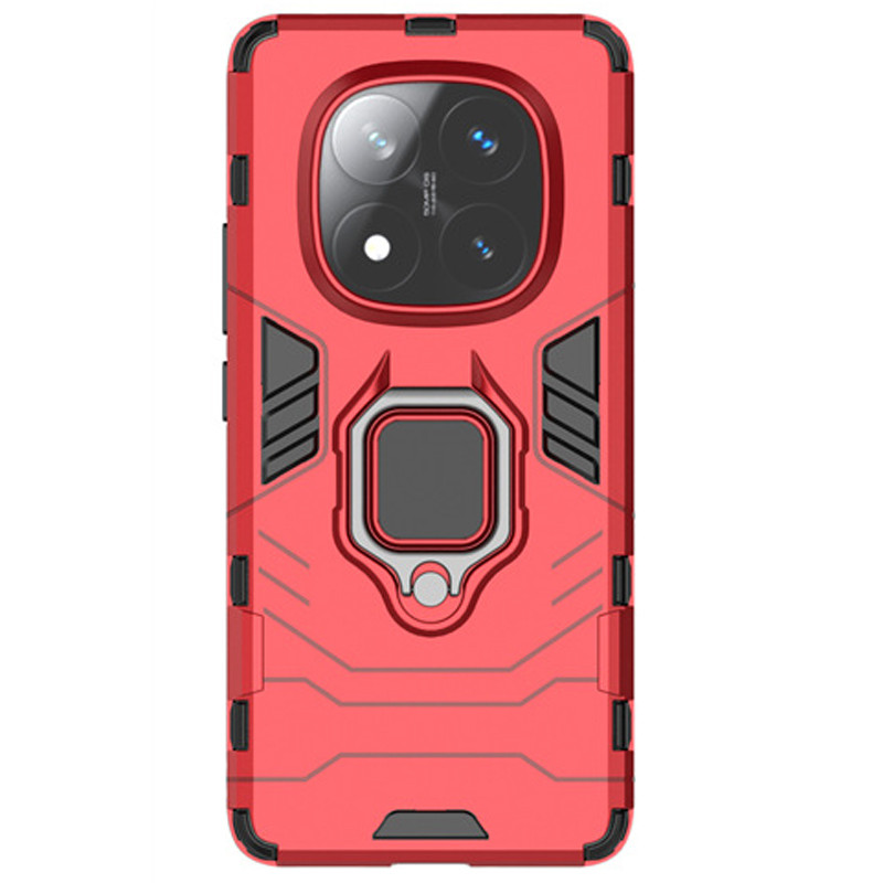 Ударостійкий чохол Transformer Ring for Magnet на Xiaomi Redmi Note 14 Pro 4G (Червоний / Dante Red)
