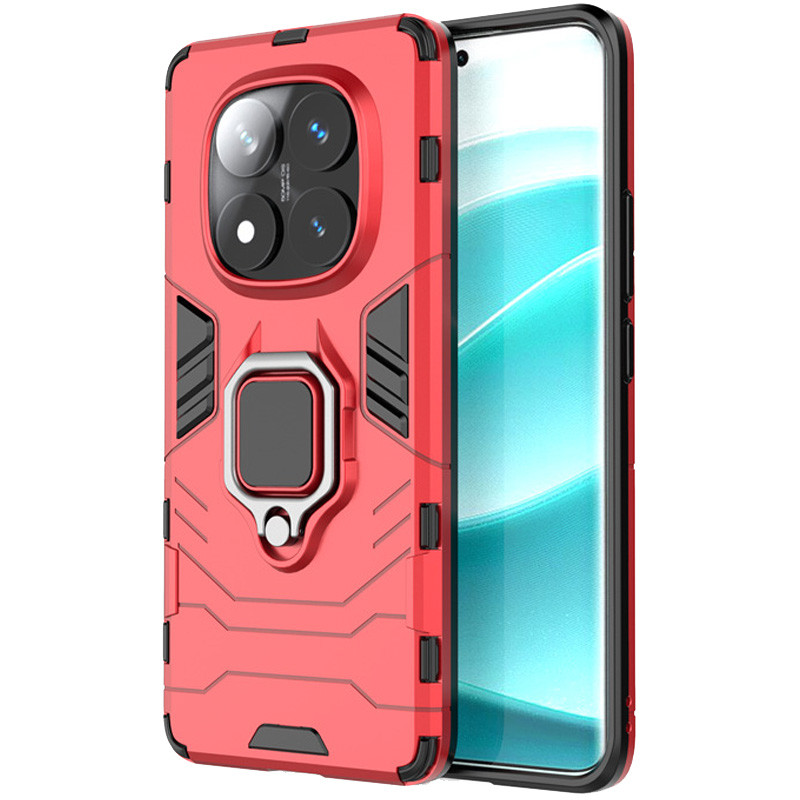 Фото Ударостійкий чохол Transformer Ring for Magnet на Xiaomi Redmi Note 14 Pro 4G (Червоний / Dante Red) на vchehle.ua