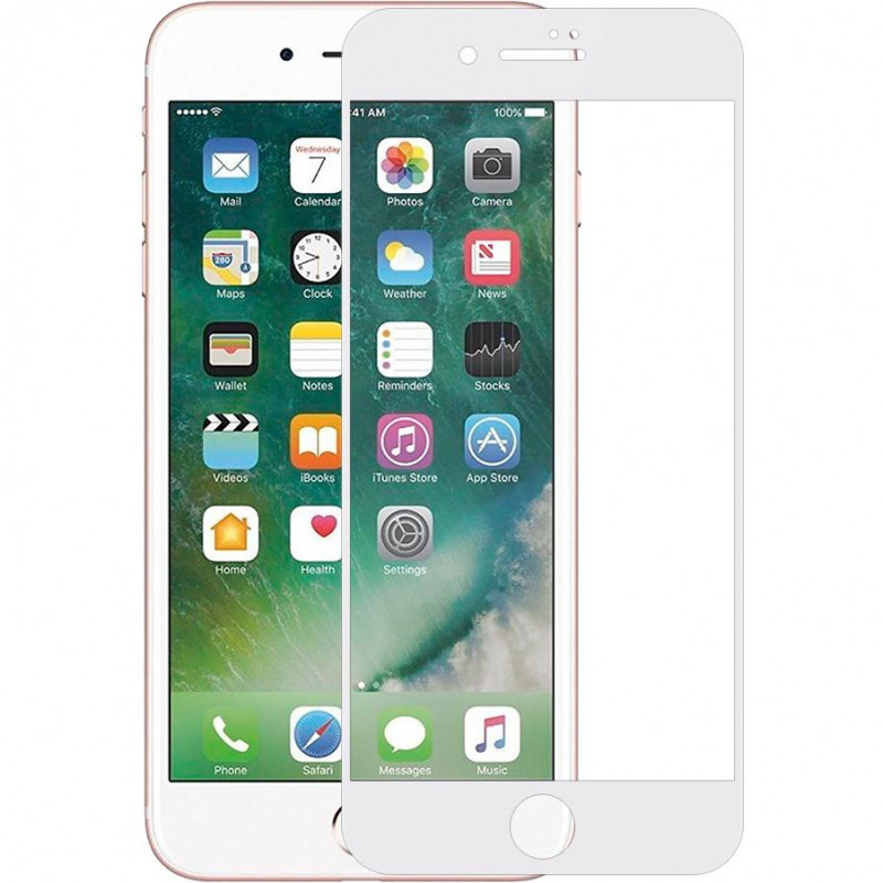 Защитное стекло 2.5D CP+ (full glue) для Apple iPhone 7 / 8 / SE (2020) (4.7") (Белый)