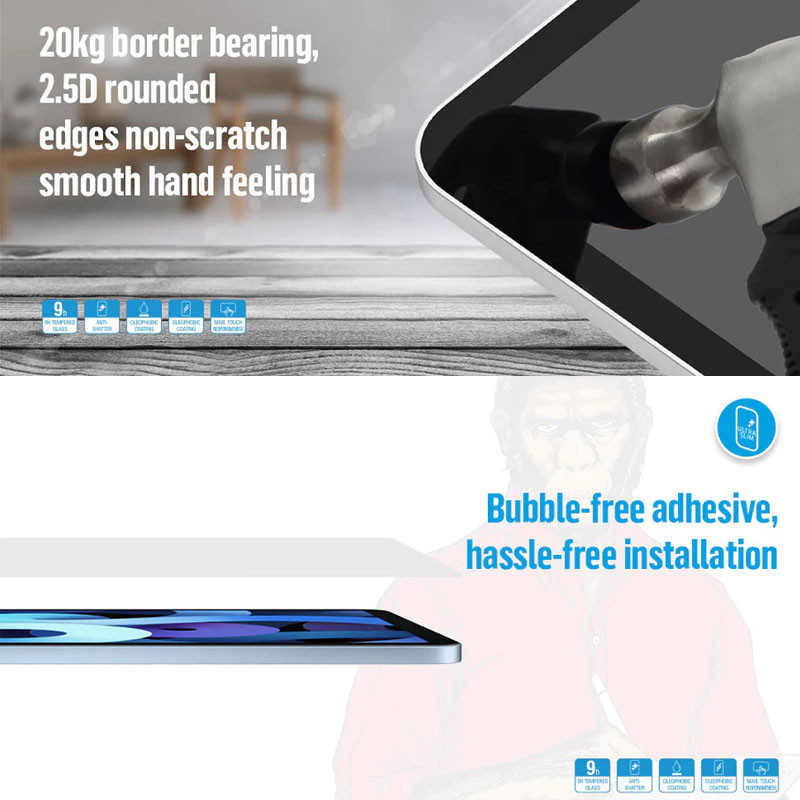 Фото Захисне скло Blueo HD на Apple iPad 10.9" (2022-24) / 11" (A16) 2025 (Прозорий) в маназині vchehle.ua