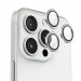 Фото Захисне скло BlueO Metal на камеру на Apple iPhone 16 Pro / 16 Pro Max / 15 Pro / 15 Pro Max (Срібний / Silver) в маназині vchehle.ua
