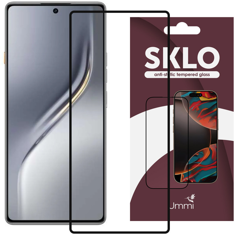 Захисне скло SKLO 3D на TECNO Spark 40 / 40C (Чорний)