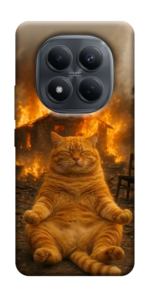 Чохол Burning cat для Xiaomi Redmi Note 15 Pro 4G