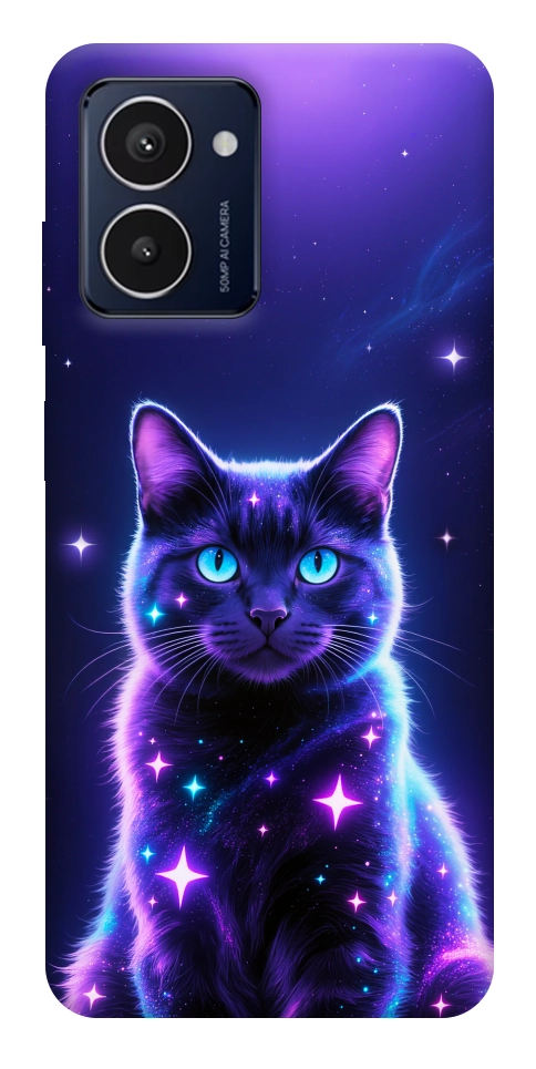 Чехол Galaxy purple cat для HMD Pulse Pro