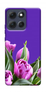 Чохол Тюльпани для Motorola Moto G86 5G