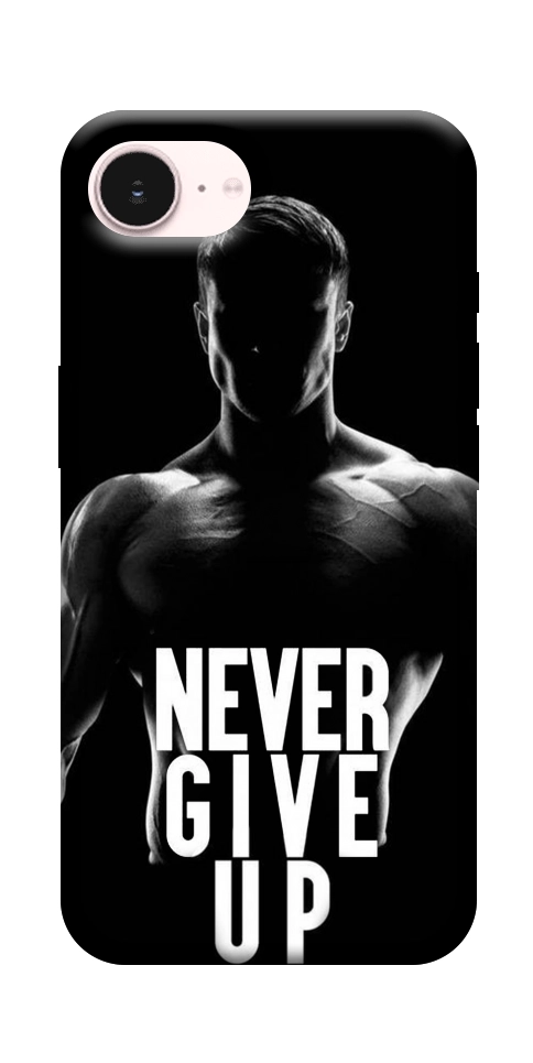 Чехол Never give up для iPhone 17e