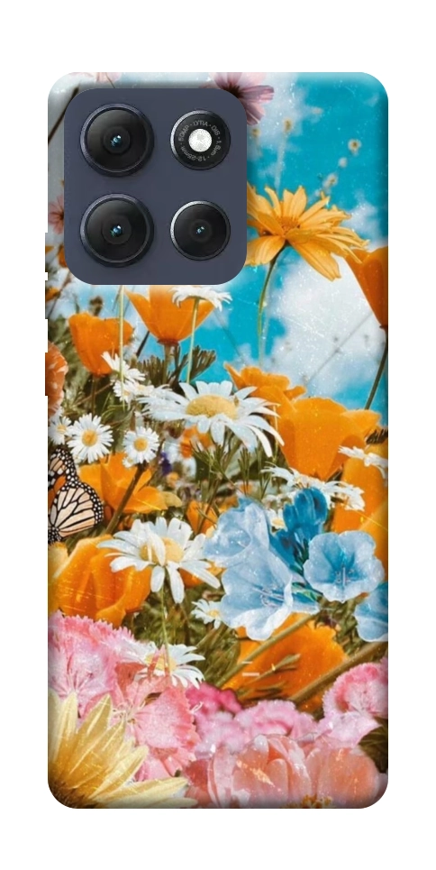Чехол Летние цветы для Motorola Moto G86 5G