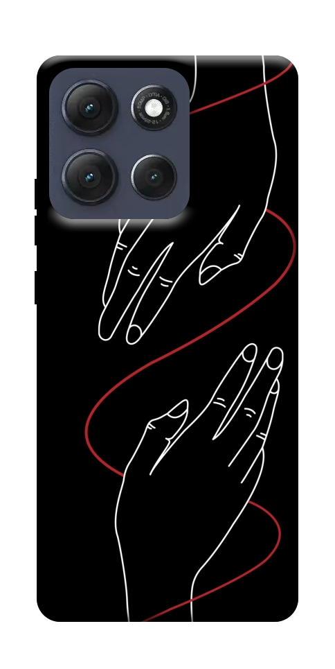 Чехол Плетение рук для Motorola Moto G86 5G