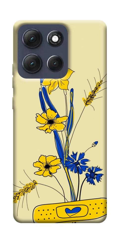 Чехол Українські квіточки для Motorola Moto G86 5G