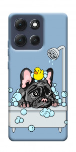 Чехол Dog in shower для Motorola Moto G86 5G