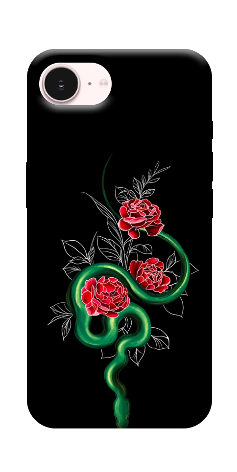 Чехол Snake in flowers для iPhone 17e