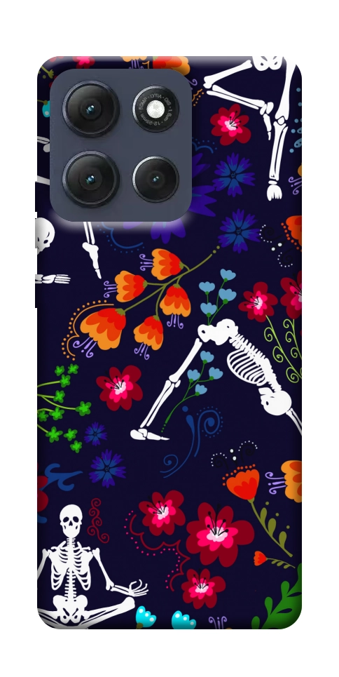 Чехол Yoga skeletons для Motorola Moto G86 5G