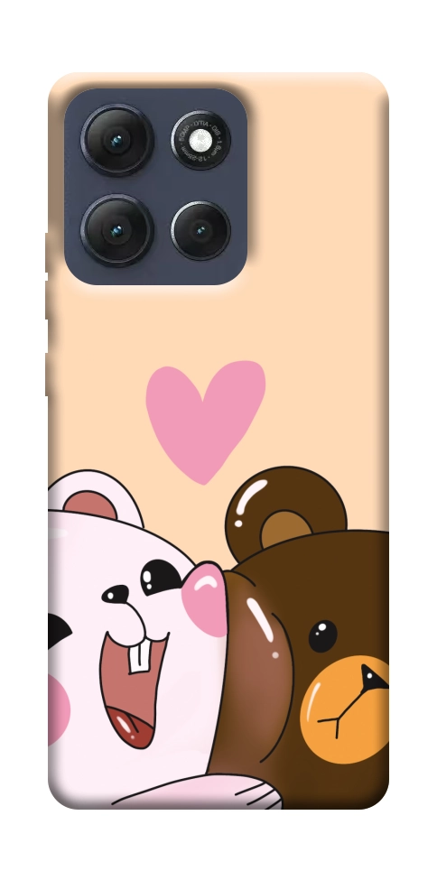 Чехол Медвежата для Motorola Moto G86 5G