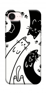 Чехол Черно-белые коты для iPhone 17e