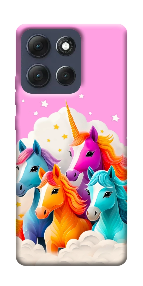 Чехол Пони в облаках для Motorola Moto G86 5G